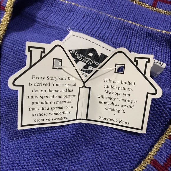 Storybook Knits #1643 Flights of Angels Christmas Cardigan - Women’s 2X NEW - Picture 9 of 11